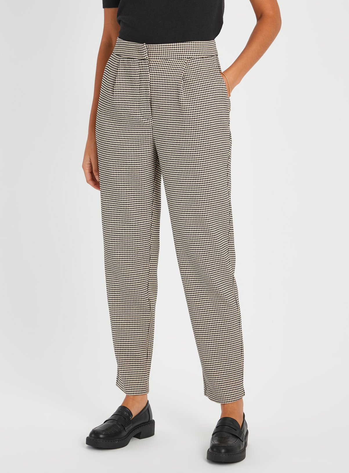 Dogtooth Tapered Coord Trousers 10L - Image 1 thumbnail